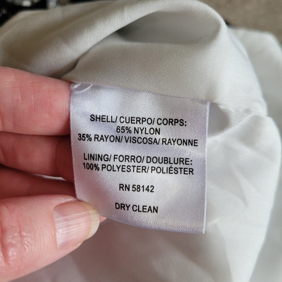 Maggy London drop waist sleeveless lace shift mini dress size 2 - Picture 13 of 14